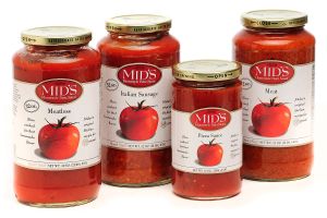 <b>Mid's Spaghetti Sauce Labels </b><br/>Custom sauce labels